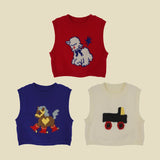 Melon Layered Knit Vest