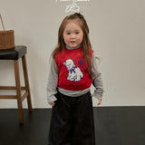 Melon Layered Knit Vest