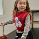 Melon Layered Knit Vest