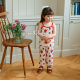 Milk Blam Strawberry Pleated Set-up Kids 26