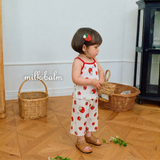 Milk Blam Strawberry Pleated Set-up Kids 26