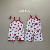 Milk Blam Strawberry Pleated Set-up Kids 26