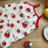 Milk Blam Strawberry Pleated Set-up Kids 26