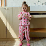 UEO Strawberry Pleated Set S~JM Kids 26 Summer