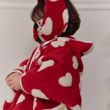 Red Heart/Christmas Reversible Earrings