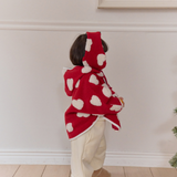 Red Heart/Christmas Reversible Earrings