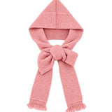 Runrun Boucle Knit Scarf Hat_Pink