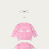 Snow Rabbit Round Knit