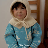 Snow Rabbit Round Knit