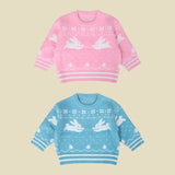 Snow Rabbit Round Knit