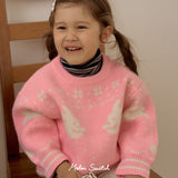 Snow Rabbit Round Knit