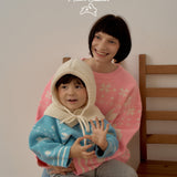Snow Rabbit Round Knit
