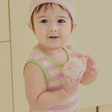 Summer Gelato Romper_Strawberry Banana