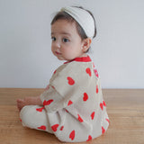 Vanilla Heart Pleats - Short Sleeve Set