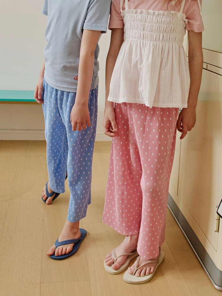 Apple Smile Pleated Pants Pink