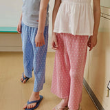 Apple Smile Pleated Pants Pink