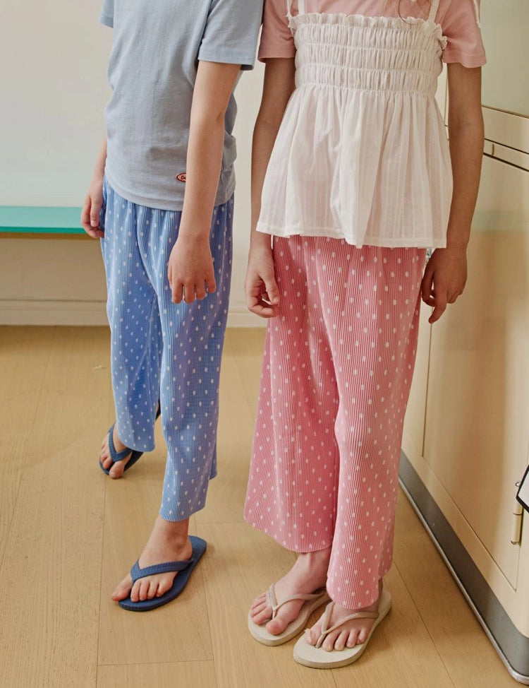 Apple Smile Pleated Pants Pink