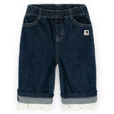 [Pimpollo] Forming lace denim pants
