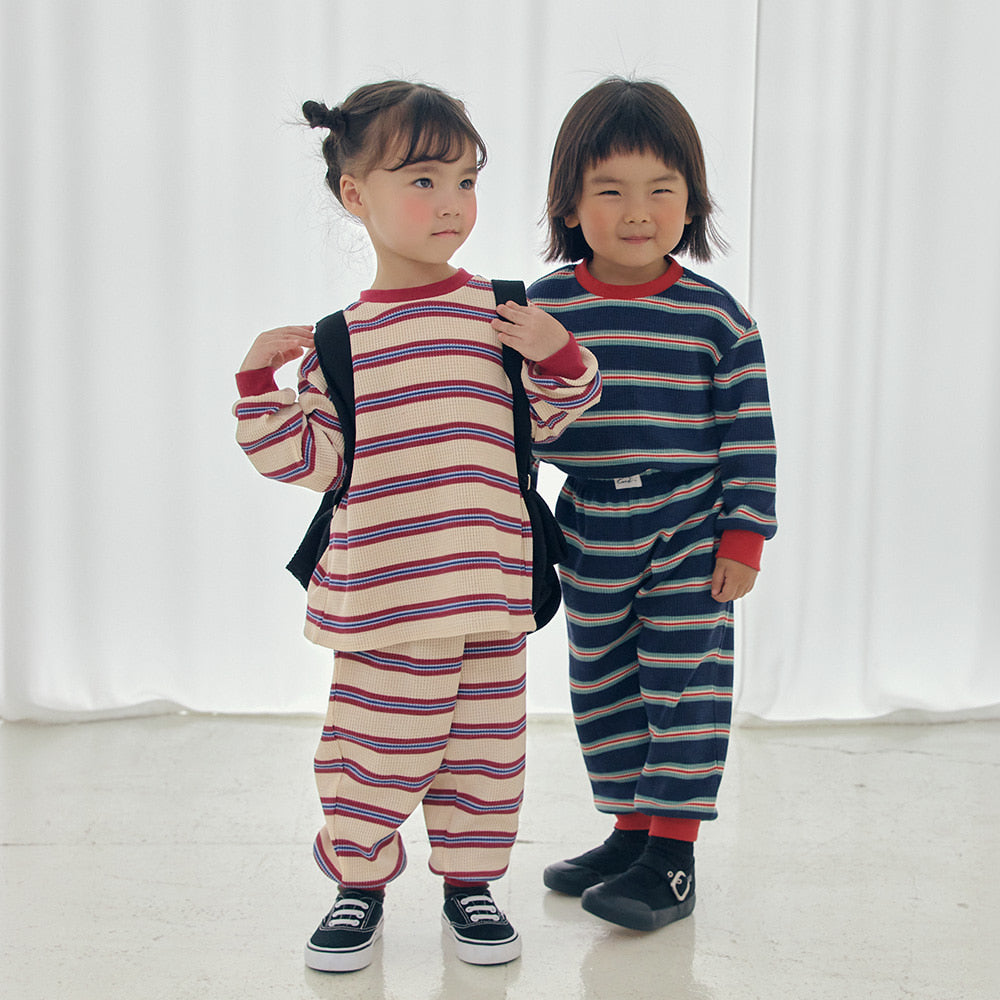 Lined Waffle Two-Piece Set_FA041