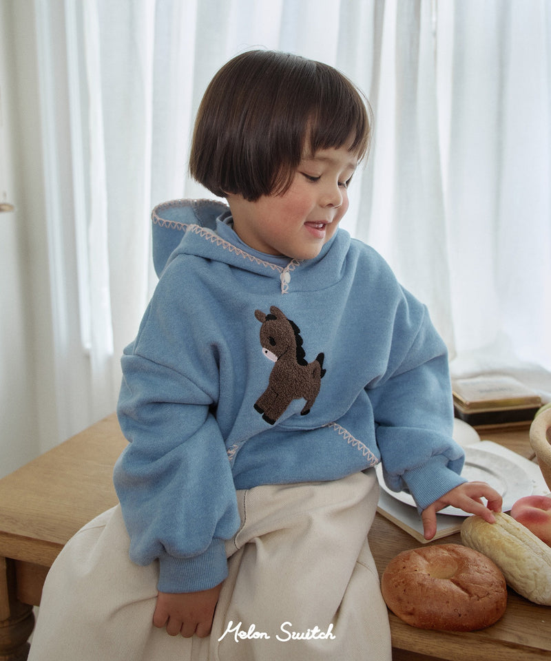 Pony fleece hoodie
