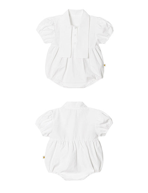 Tie short-sleeve bodysuit