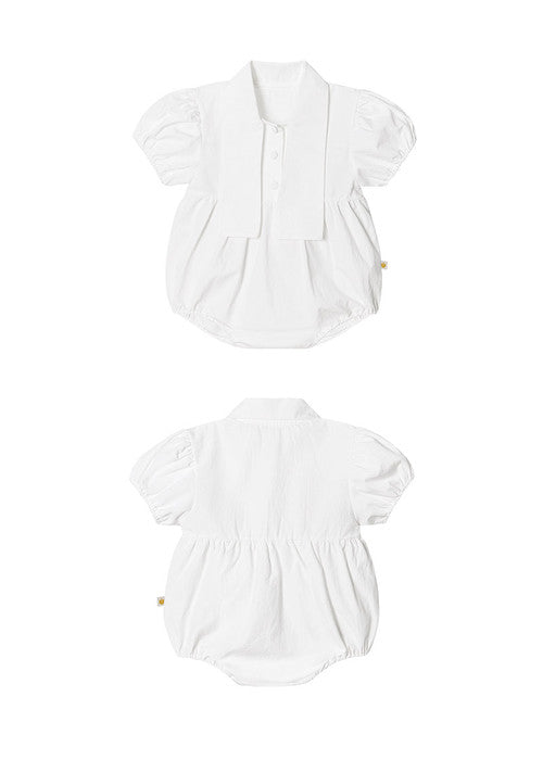 Tie short-sleeve bodysuit