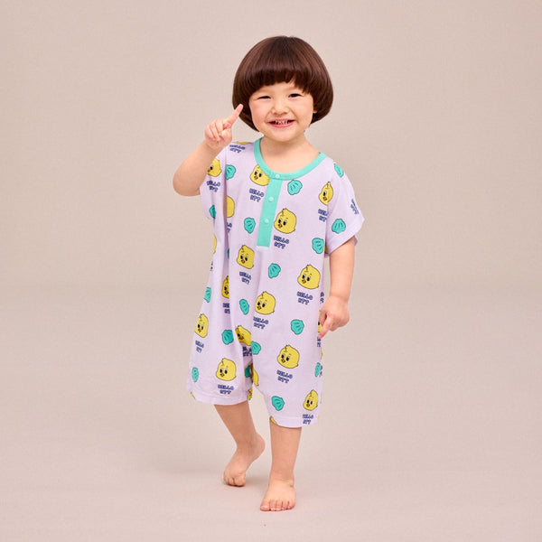 Cozy Summer Indoor Suit - Chicken purple