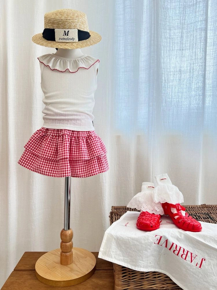 Apple Smile Pincoat Sleeveless Ivory