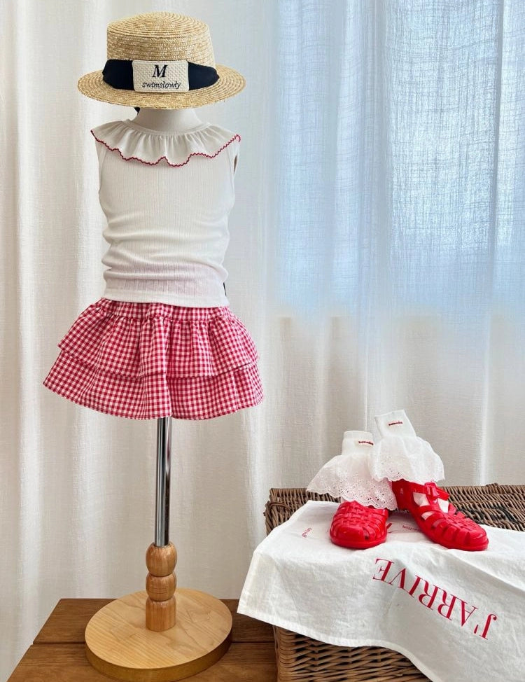 Apple Smile Pincoat Sleeveless Ivory