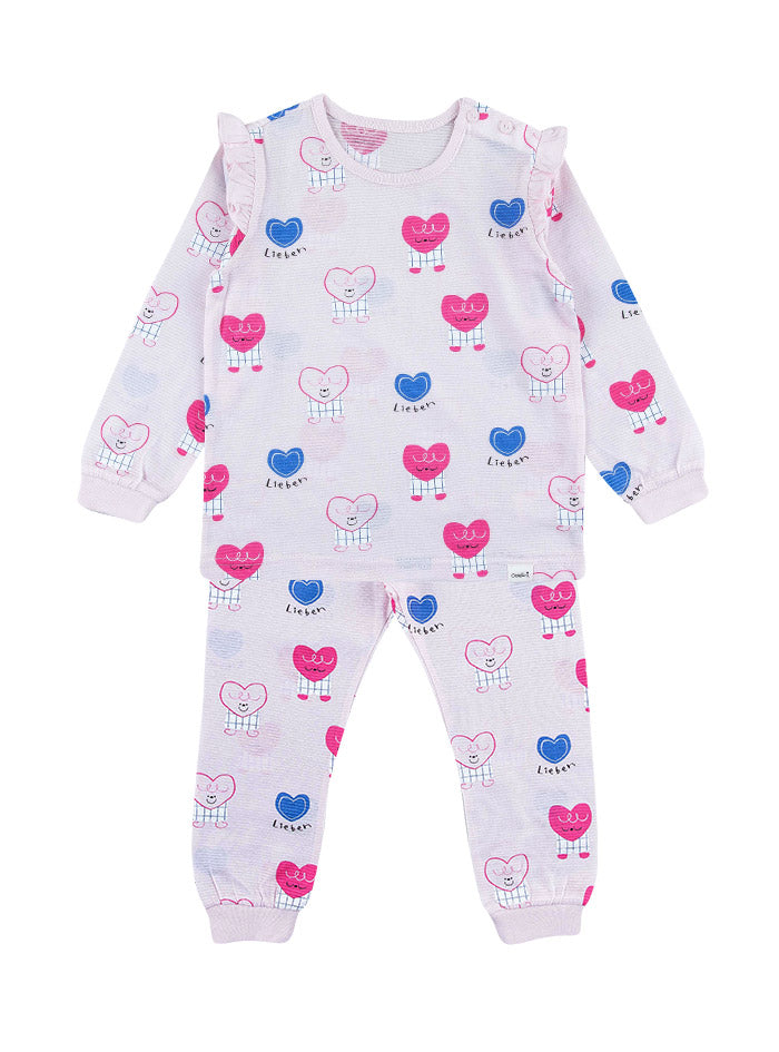 Twin heart jacquard (24SS) indoor wear set