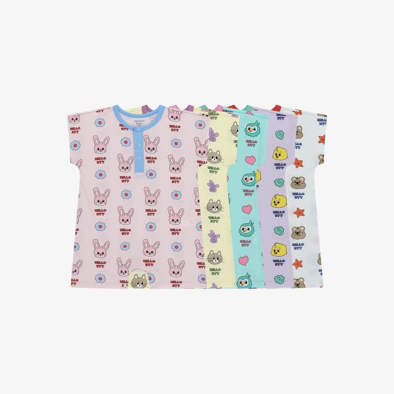 Cozy Summer Indoor Suit - Bear White