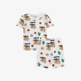 Tropical tight-fitting indoor wear white