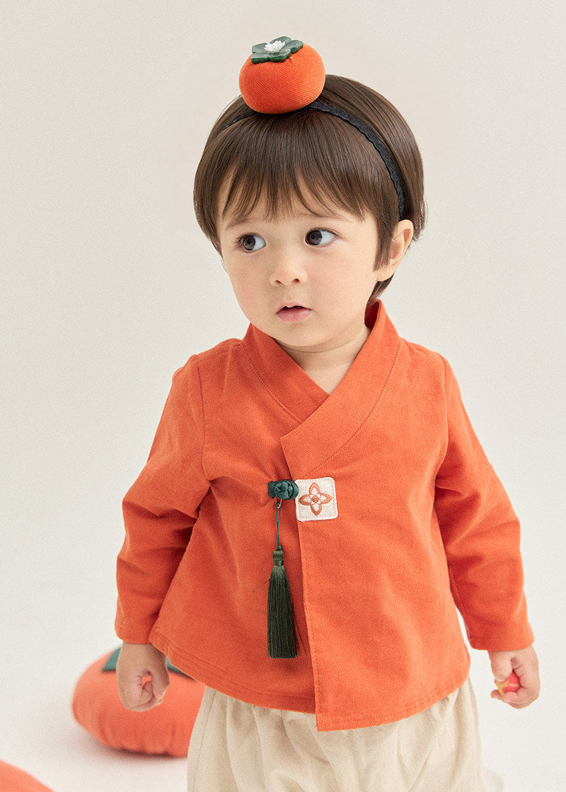 단홍 한복