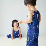 [June 26 ~ Sequential Shipping][Pre-order] Space Sleeveless Long Pants Pleated Top & Bottom Set