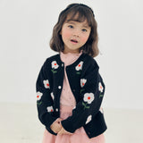 Little Foret Knit Cardigan Black_FA044