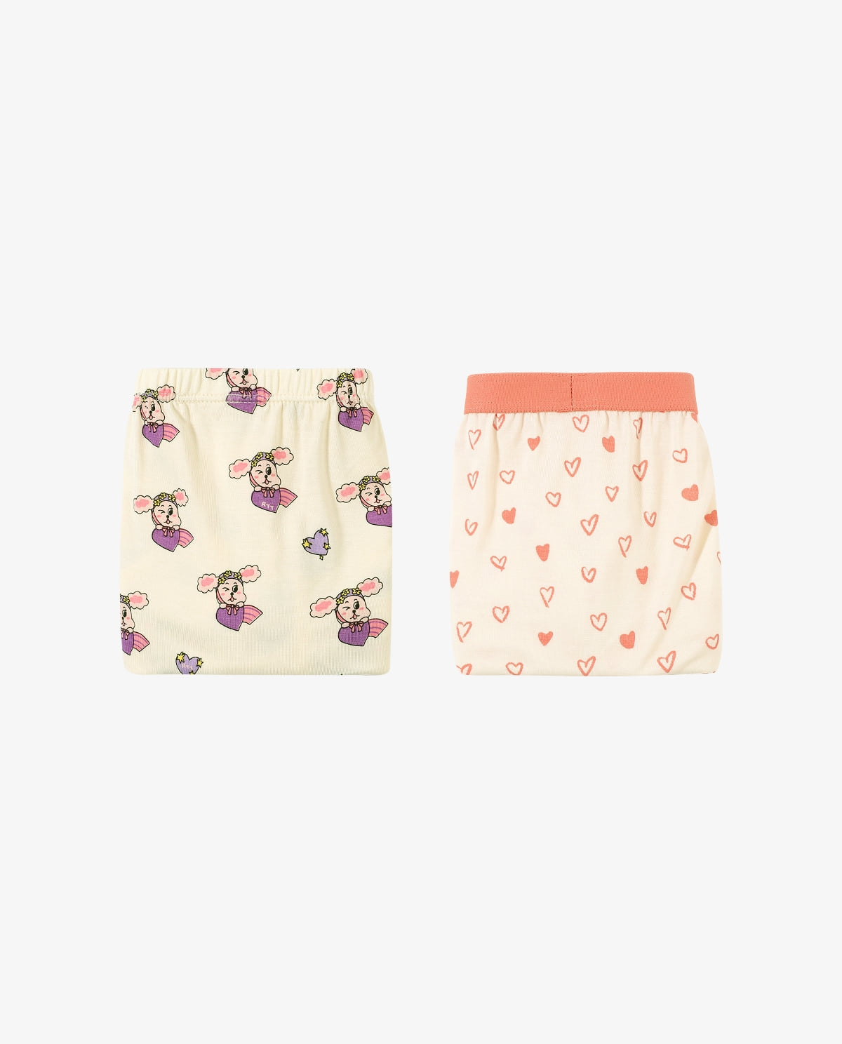 Modal Boxer Panty Set with Heart Point (Girls) 2-Pack