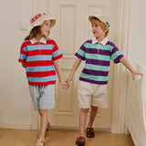 Apple Smile Vivid Collared T-shirt Mint