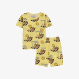 Tropical tight-fitting indoor wear yellow