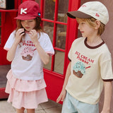 Apple Smile Ice Cream T-shirt Ivory