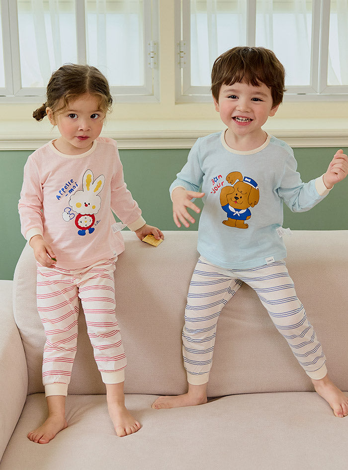 Sailor dog jacquard (24SS) indoor wear set