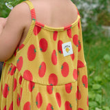 [6/26~Sequential Shipping][Pre-order] Tomato Sleeveless Pleated Dress (Sky Blue/Yellow)