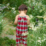 Apple Sleeveless Long Pants Pleated Top & Bottom Set