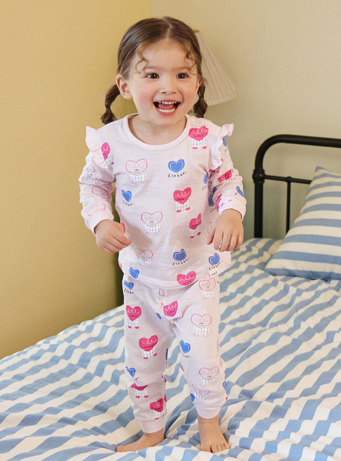 Twin heart jacquard (24SS) indoor wear set
