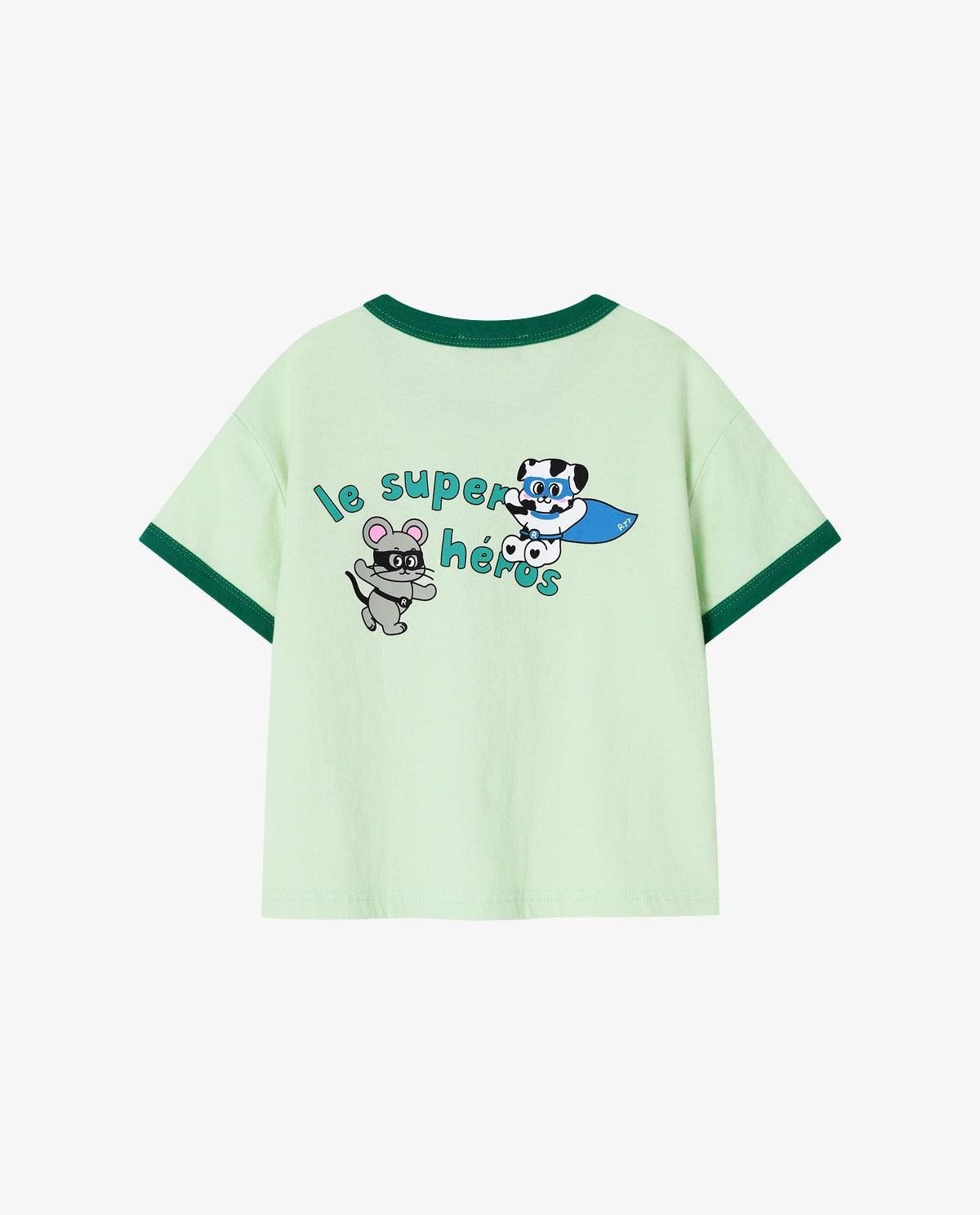 Single Ringer T-shirt Green