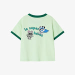 Single Ringer T-shirt Green