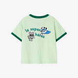 Single Ringer T-shirt Green