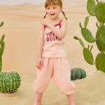 Pink gauze trousers