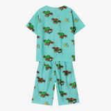 Crepe all-over loungewear sky blue