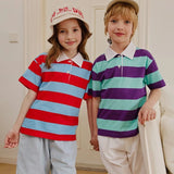 Apple Smile Vivid Collared T-shirt Mint