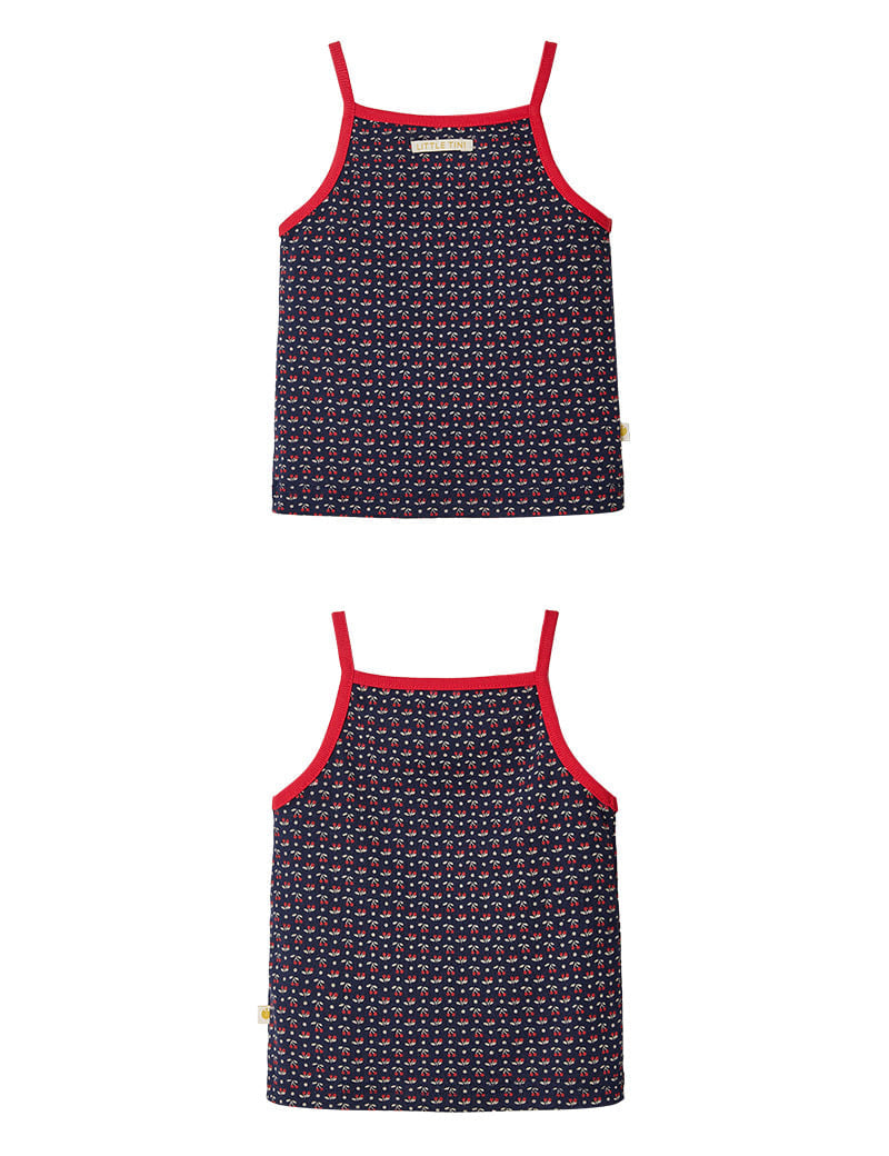 Popin Sleeveless T-shirt_Navy